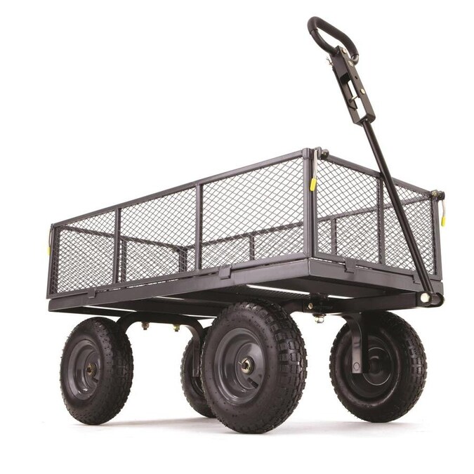 Gorilla Carts 6 Cu Ft Steel Yard Cart In The Yard Carts Department At Lowes Com
