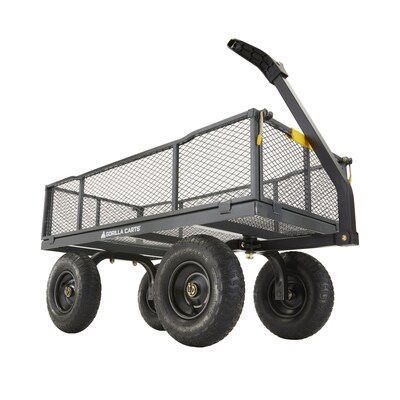 Gorilla Carts 6 Cu Ft Steel Utility Cart At Lowes Com
