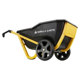 Wheelbarrows Yard Carts At Lowes Gorilla Carts 7 Cu Ft Poly Yard Cart