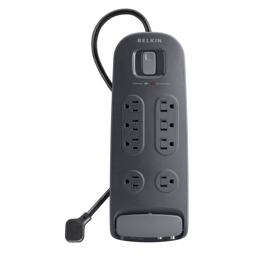 Belkin 8 Outlet 3000 Joules Surge Protector At Lowes Belkin 8 Outlet 3000 Joules Surge Protector