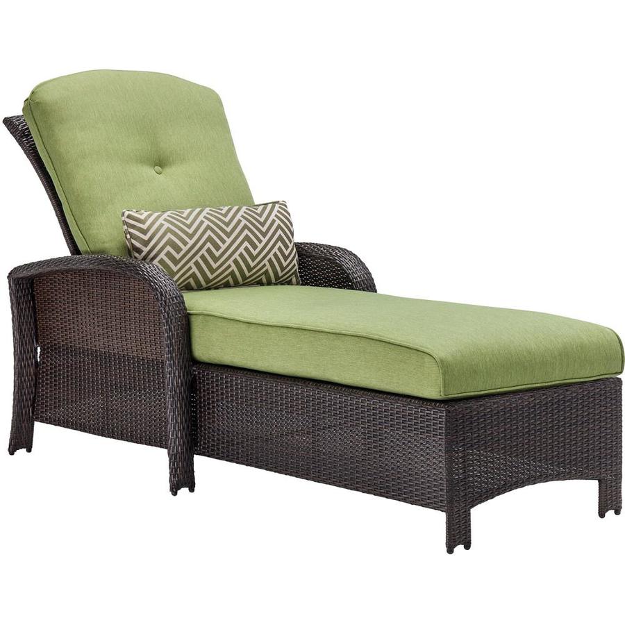 Hanover Outdoor Furniture Strathmere Wicker Metal Stationary Chaise ...
