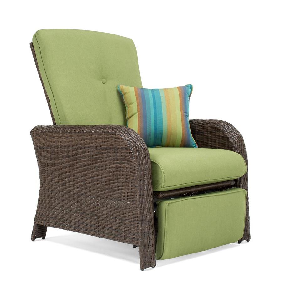 La-Z-Boy Outdoor Sawyer Wicker Steel Recliner Chair with ...