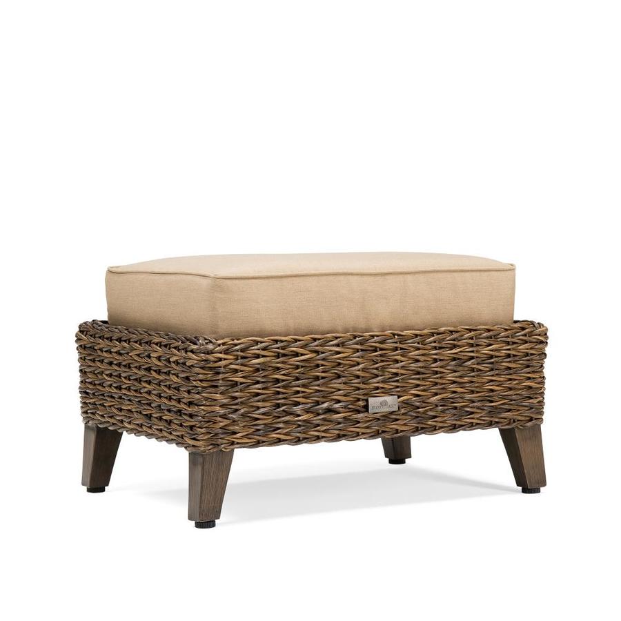 Blue Oak Bahamas Brown Ottoman At Com