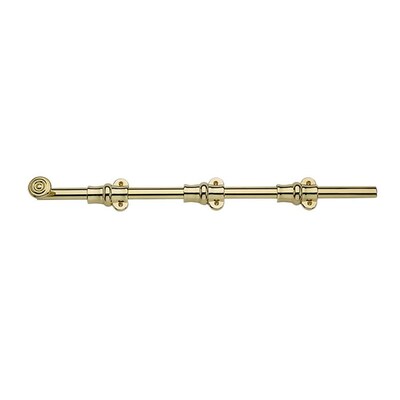 Baldwin 18 In Polished Brass Solid Surface Bolts At Com Solid Brass Surface Bolts At Com