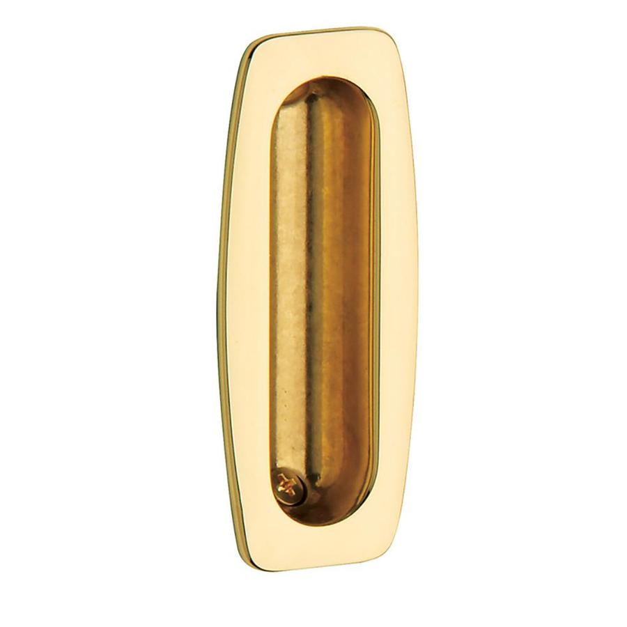 Baldwin 15 In Polished Brass Pocket Door Pull In The Pocket Door Pulls Department At 5027