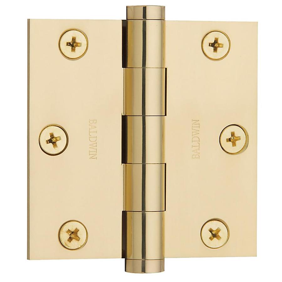 Baldwin Estate 3 In Polished Brass Mortise Door Hinge At Lowes Com