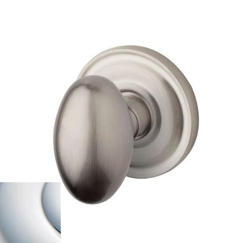 BALDWIN Estate Egg Polished Chrome Passage Door Knob Single Pack in the