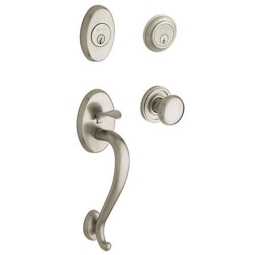 Baldwin Logan Satin Nickel Single Lock Keyed Entry Door