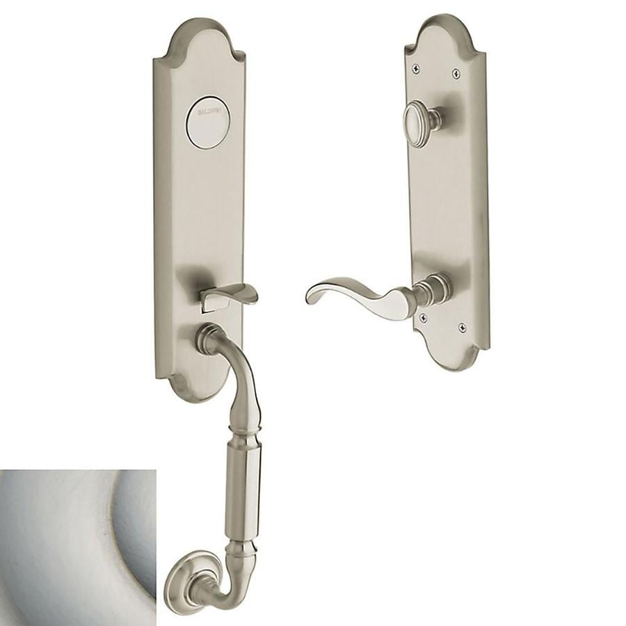 Baldwin Estate Manchester X Wave Lever Satin Nickel Dummy Handle