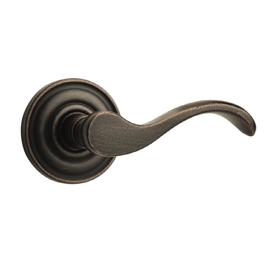 BALDWIN Distressed OilRubbed Bronze Privacy Door Lever at