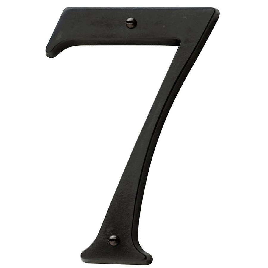 Baldwin Estate 43/4in OilRubbed Bronze Number 7 in the House Letters