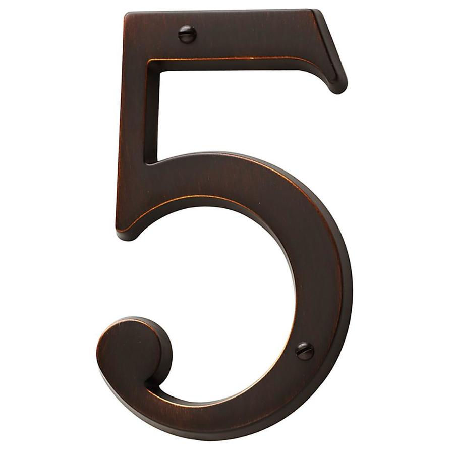 BALDWIN House Number 5 Bronze at