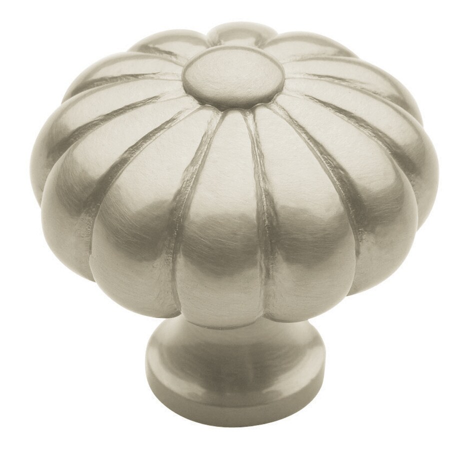 Baldwin Estate Satin Nickel Round Traditional Knob at