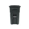 Shop Toter 64-Gallon Greenstone Plastic Wheeled Trash Can with Lid ... - Toter 64-Gallon Greenstone Plastic Wheeled Trash Can with Lid