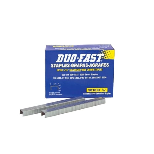 DUO-FAST STAPLES 345-C 5//32/" LEG 5//32/" CROWN BOX OF 5000
