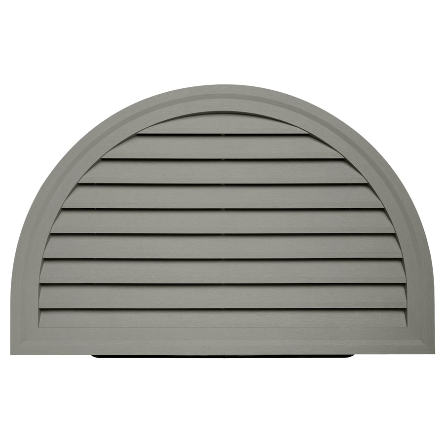 Durabuilt 14 In X 22 In Sagebrook Pebble Half Round Plastic Gable