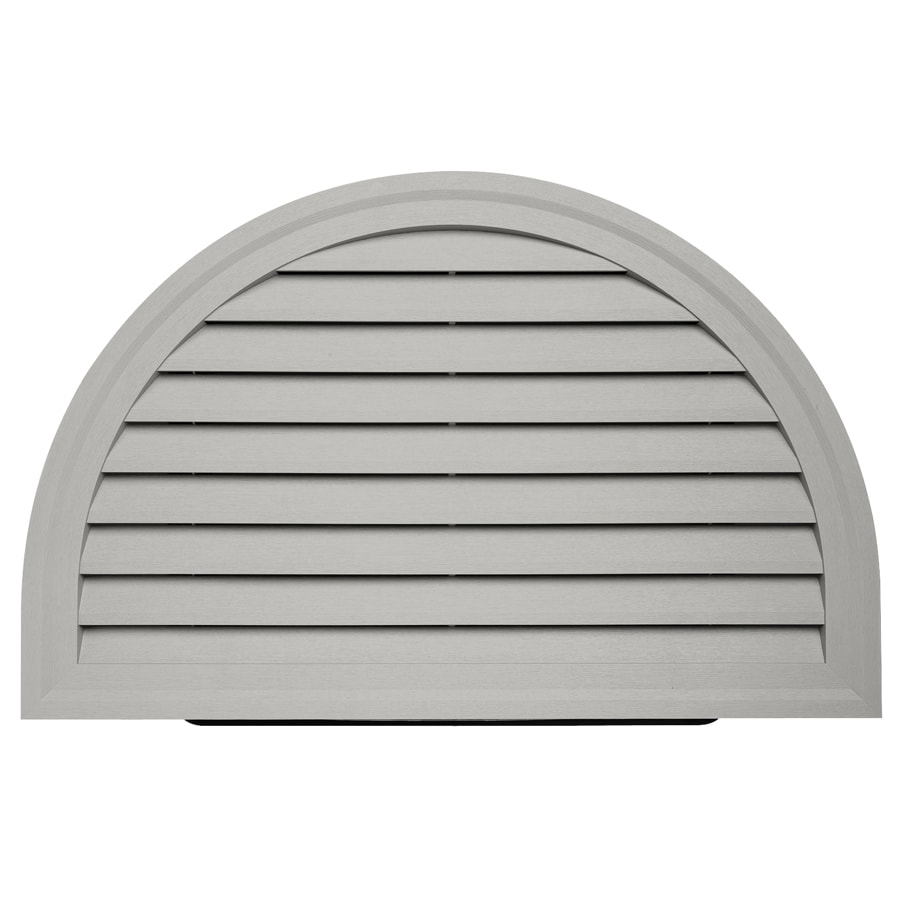 Durabuilt 14in x 22in Cactus/Pebble Half Round Plastic Gable Vent at
