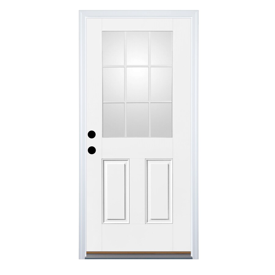 Therma Tru Benchmark Doors Half Lite Simulated Divided Light Right