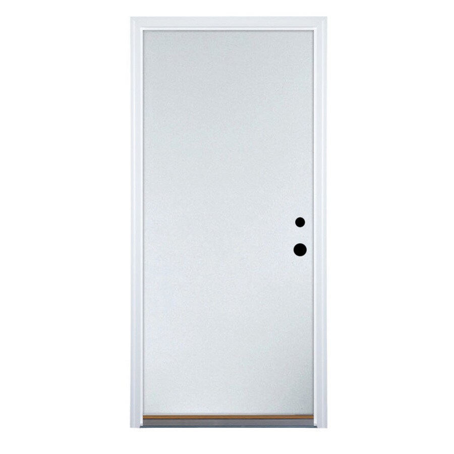 Therma Tru Benchmark Doors Left Hand Inswing Ready To Paint Steel