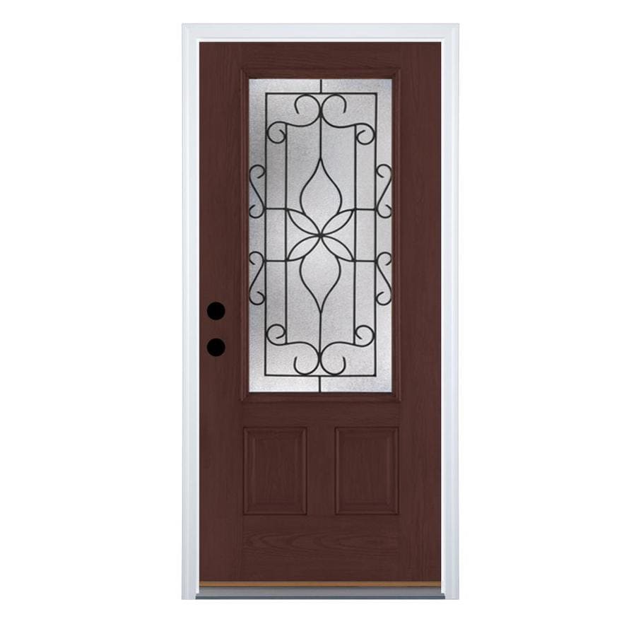 Therma Tru Benchmark Doors Florentino 3 4 Lite Decorative Glass