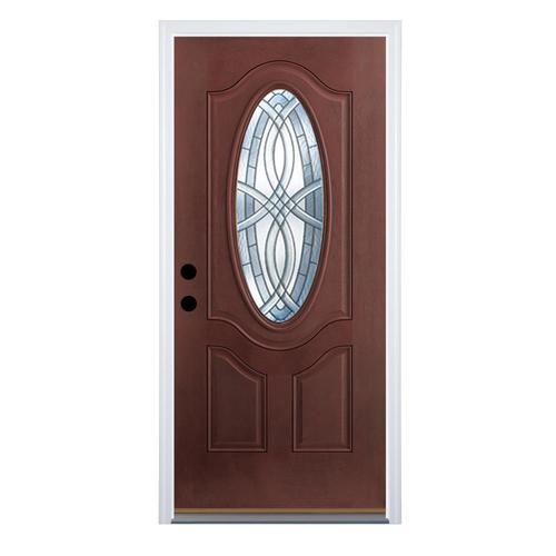 Therma Tru Benchmark Doors Terracourt Oval Lite Decorative Glass