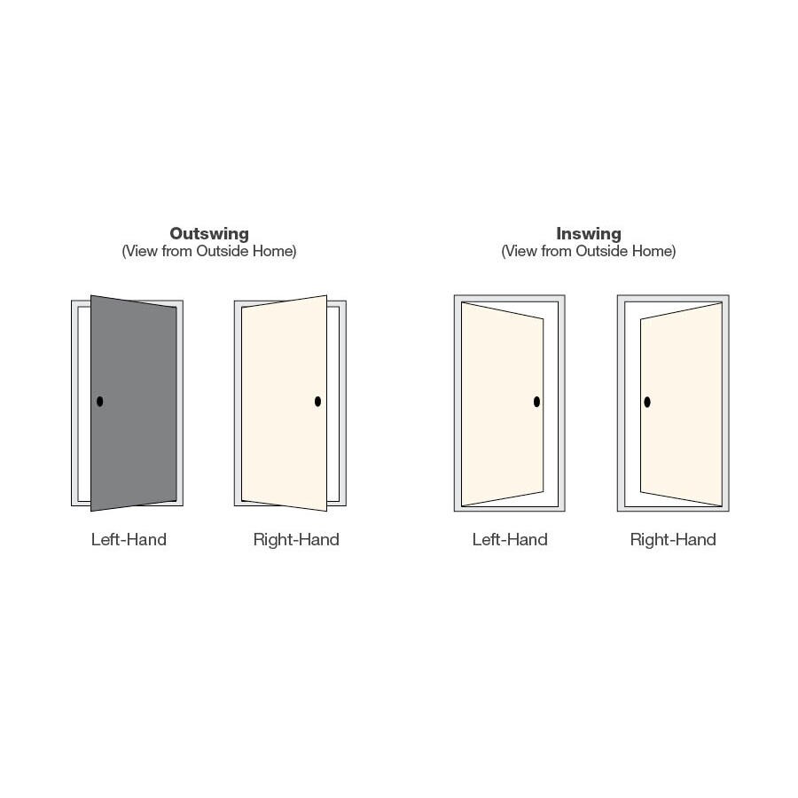 Therma Tru Benchmark Doors Varissa Oval Lite Decorative Glass Left