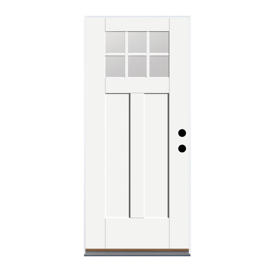 White Craftsman Entry Doors At Lowes Com