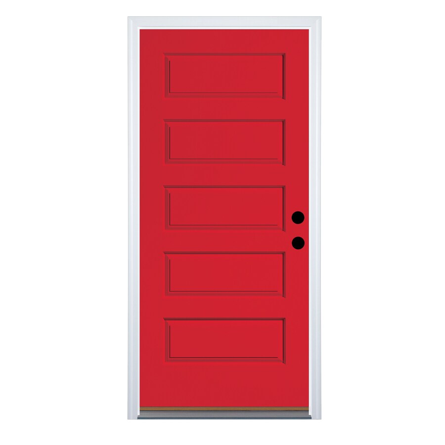 Therma Tru Right Hand Outswing Ruby Red Painted Fiberglass Prehung