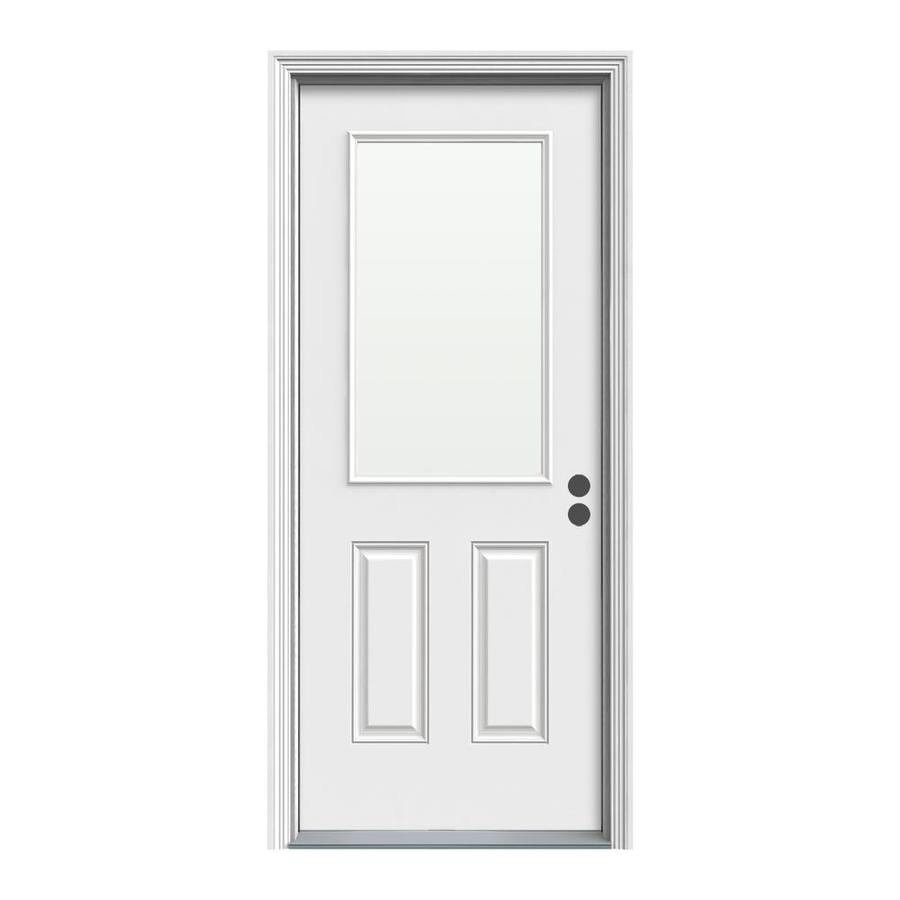 Therma Tru Benchmark Doors Half Lite Clear Glass Left Hand Inswing