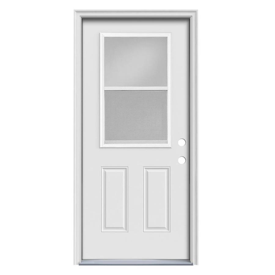 Therma-Tru Benchmark Doors Half Lite Clear Glass Left-Hand Inswing ...