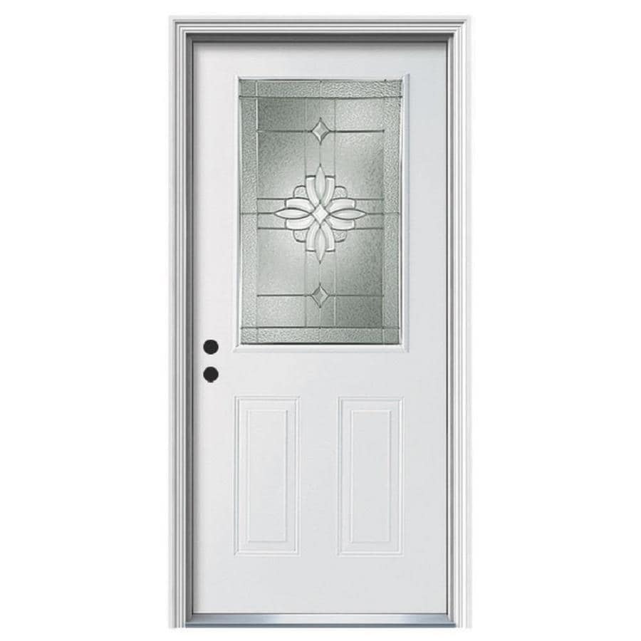 Therma Tru Benchmark Doors Laurel Half Lite Decorative Glass Right