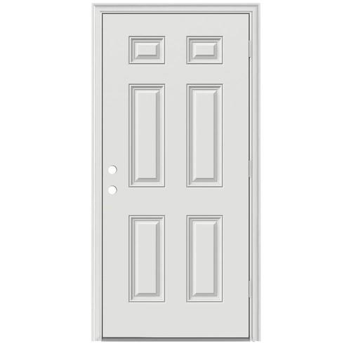 Therma Tru Benchmark Doors Left Hand Outswing Ready To Paint Steel