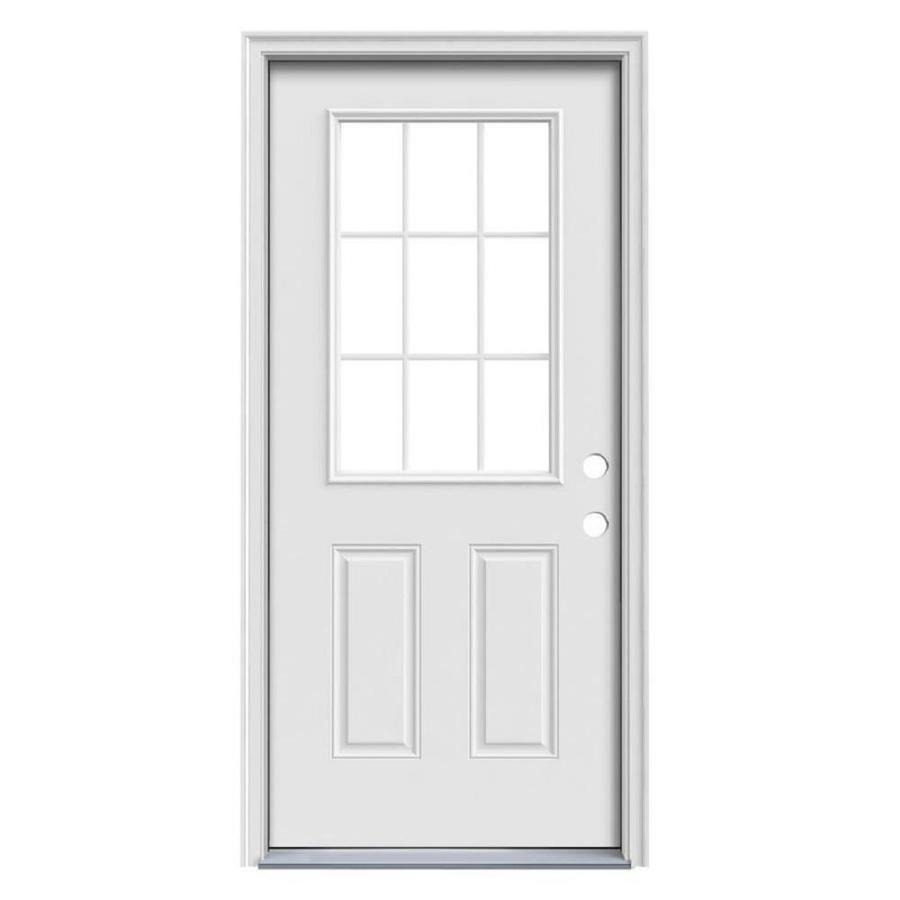 White Half Lite Entry Doors At Lowes Com