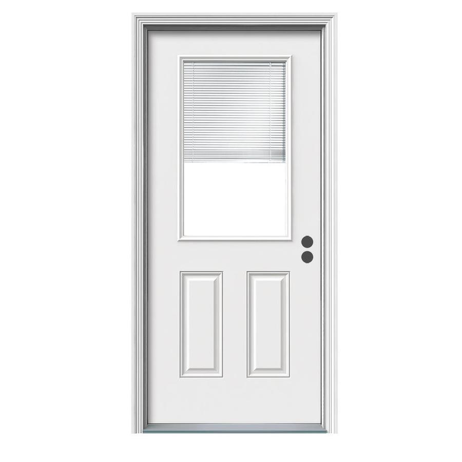 Therma-Tru Benchmark Doors 36-in X 80-in Fiberglass Half Lite Left-Hand ...