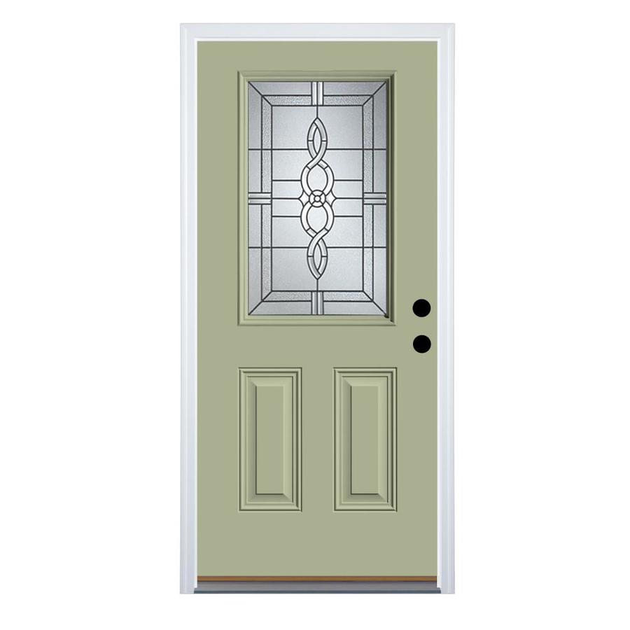Therma Tru Benchmark Doors Calista Half Lite Decorative Glass Left