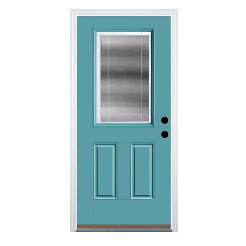 Therma Tru Benchmark Doors Half Lite Blinds Between The Glass Left