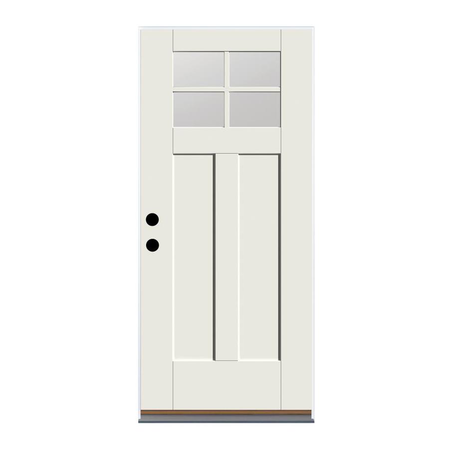 Therma-Tru Benchmark Doors 36-in x 80-in Fiberglass Craftsman Right