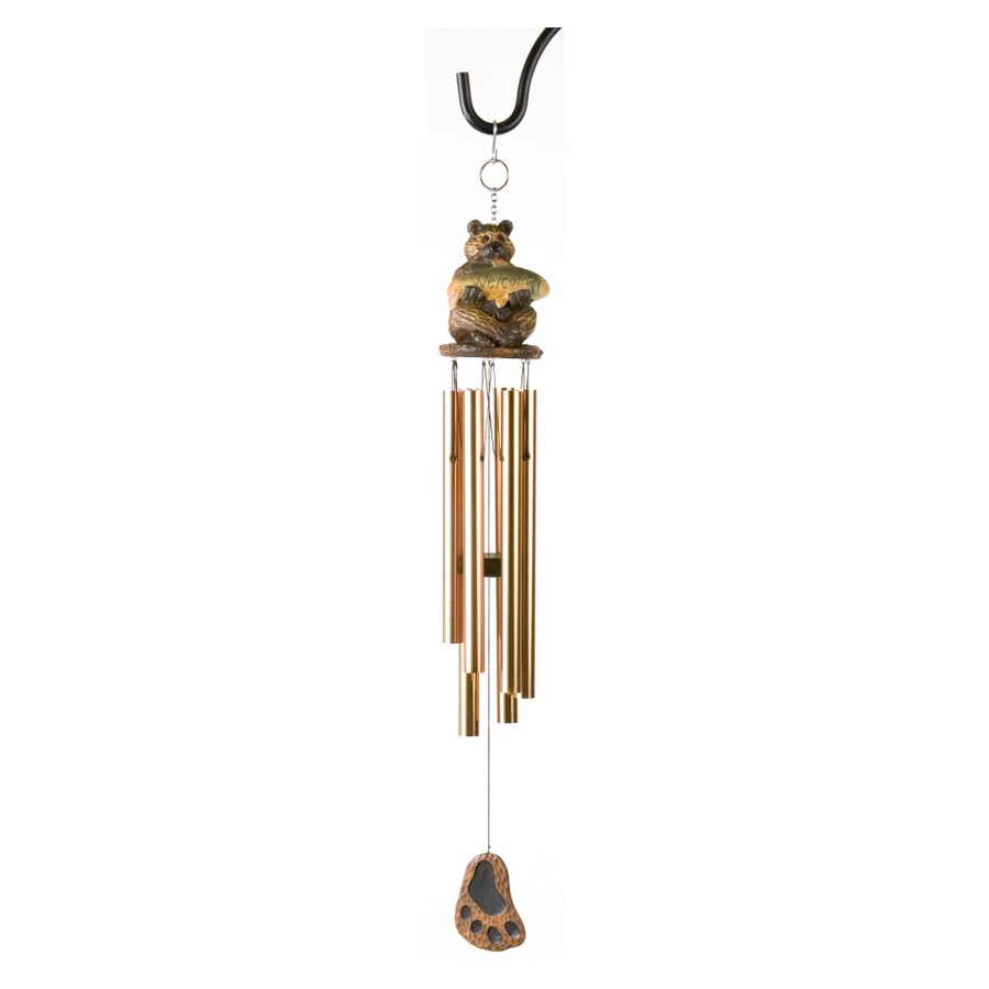 Garden Treasures Welcome Bear Wind Chime At Com Garden Treasures Welcome Bear Wind Chime
