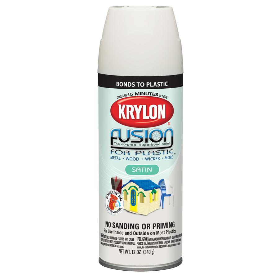 Krylon 12 Oz. White Satin Spray Paint in the Spray Paint department at