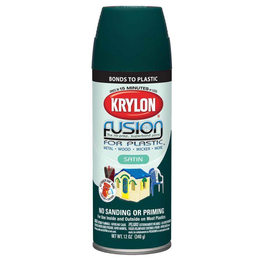 Krylon 12 Oz. Hunter Green Satin Spray Paint in the Spray Paint