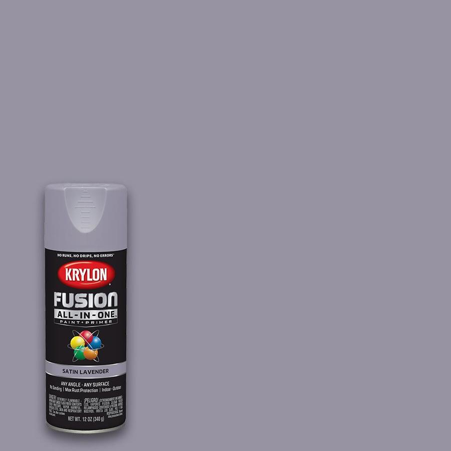 Krylon FUSION ALL-IN-ONE Satin Lavender Spray Paint and ...