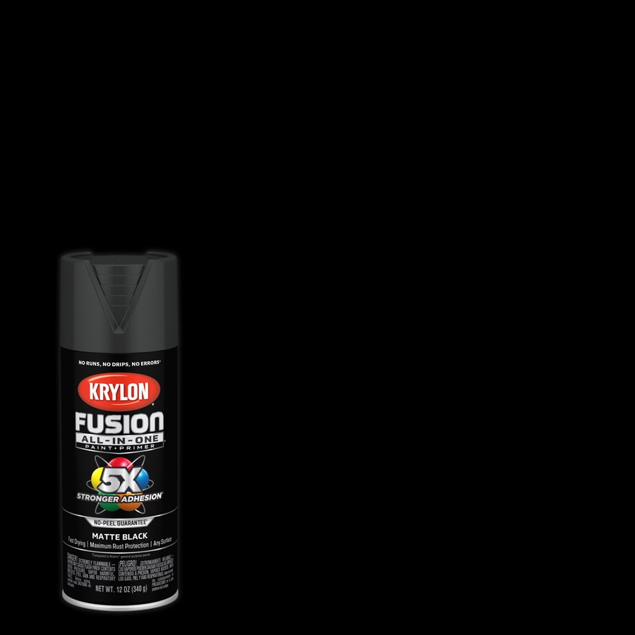 Krylon Fusion All In One Matte Black Spray Paint And Primer In One