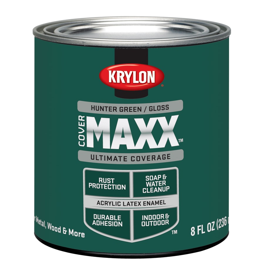 Krylon Coverma Hunter Green Gloss Latex Enamel Interior Krylon Coverma Hunter Green Gloss Latex Enamel Interior Exterior Paint Actual Net Contents
