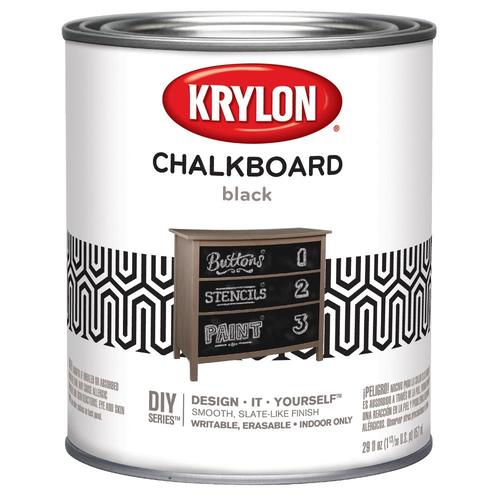 Krylon Black Latex Chalkboard Paint (1Quart) in the Craft Paint