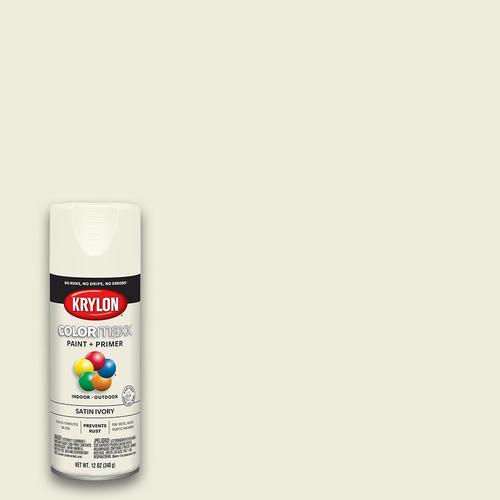 Krylon COLORmaxx Satin Ivory Spray Paint and Primer In One WT. 12