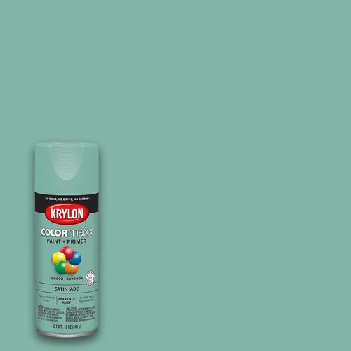 Krylon COLORmaxx Satin Jade Spray Paint and Primer In One (NET WT. 12 ...