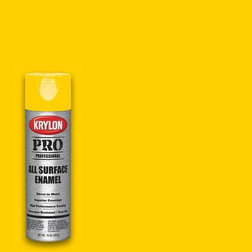 Krylon Professional Gloss Yellow Spray Paint NET WT 15 Oz In The   724504058182xl 