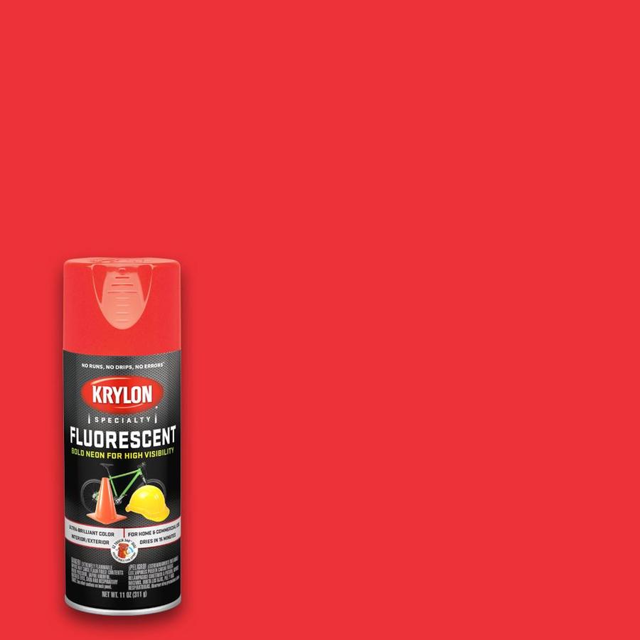 Krylon Gloss Red-Orange Fluorescent Spray Paint (Actual ...