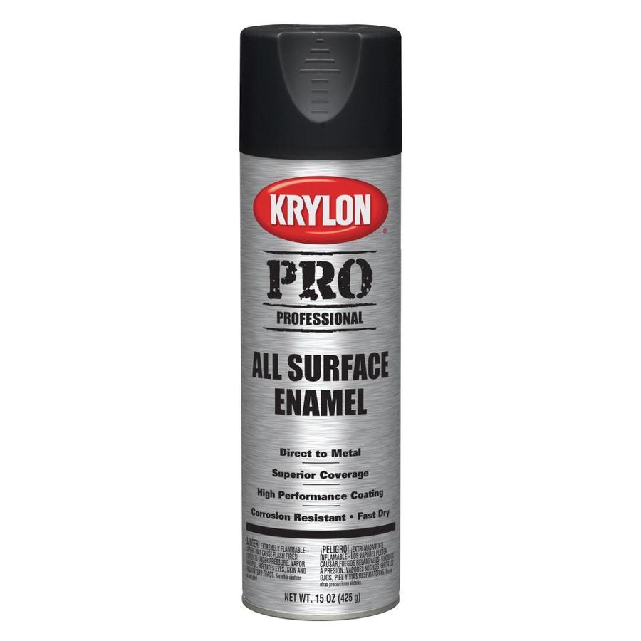 Krylon Professional Semi-Gloss Black Spray Paint (NET WT. 15-oz) in the ...