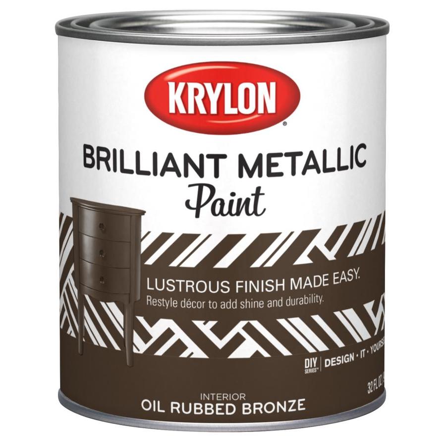 Krylon Oil Rubbed Bronze Latex Metallic Paint (Actual Net Contents: 32 ...